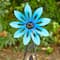 Glitzhome® 44" Metal Flower Wind Spinner Garden Stake